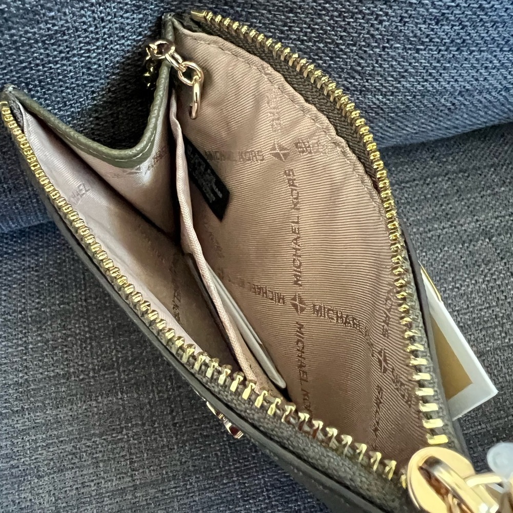 NWT MICHAEL KORS JET SET TRAVEL SMALL TOP ZIP COIN POUCH WITH ID WINDOW - Picture 4 of 6